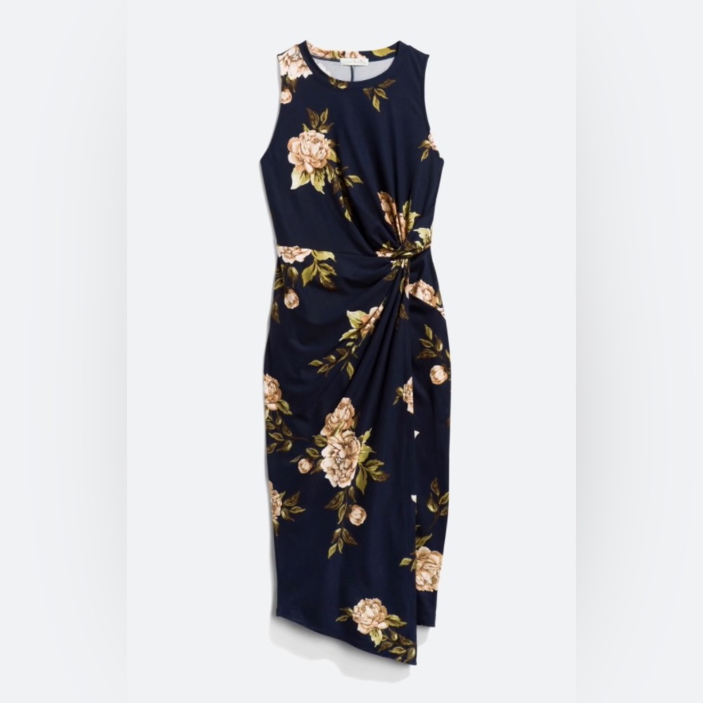 Abigail Brushed Knit Midi Dress by Nine Britton